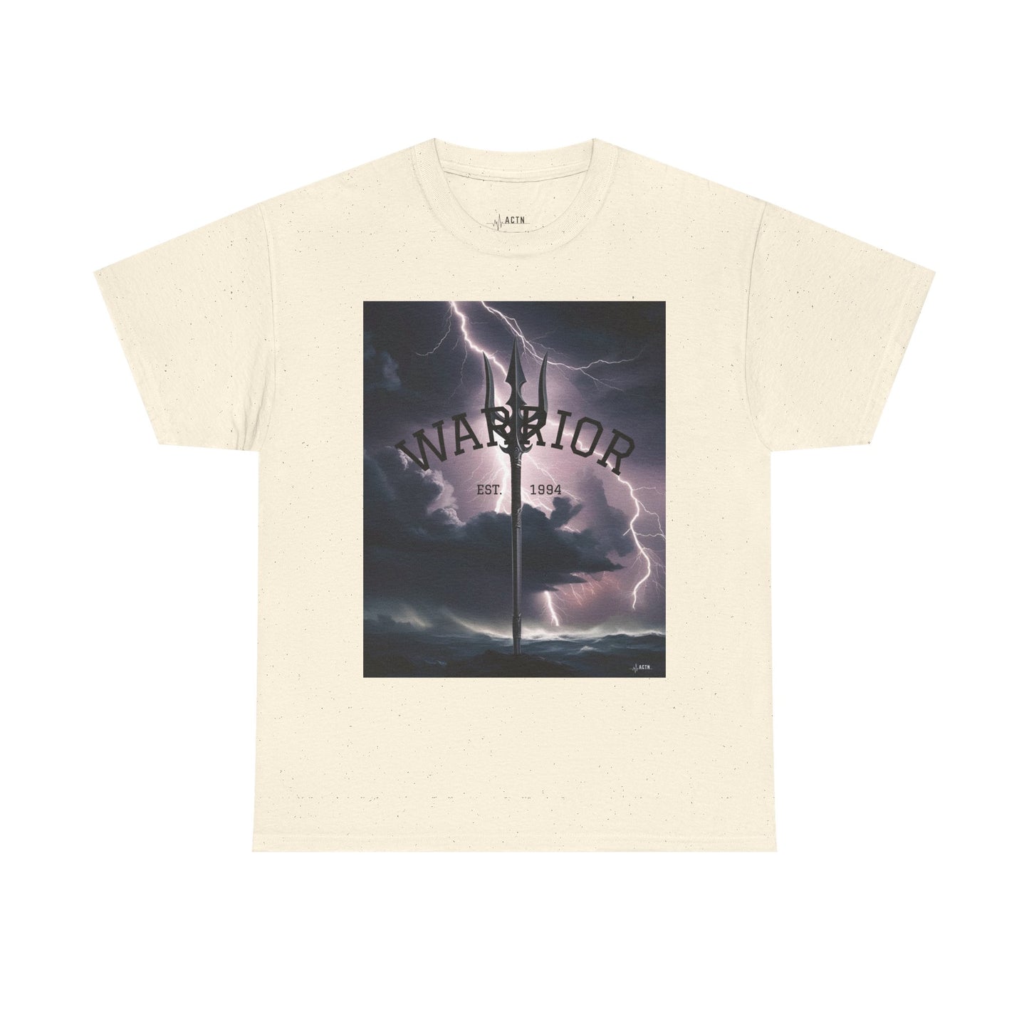 Warrior Graphic Heavy Tee - Stormy Vibe, Perfect for Empowerment and Everyday Wear